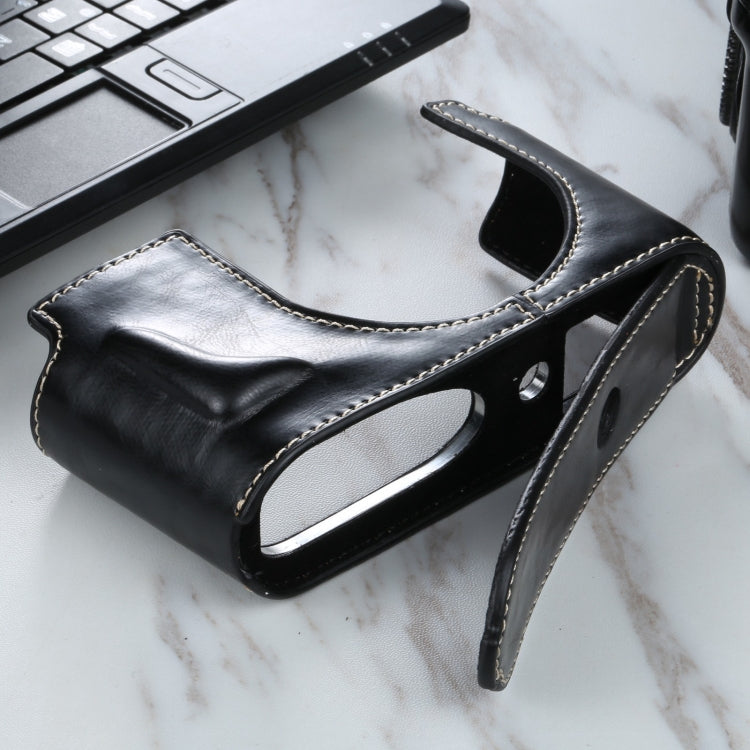1/4 inch Thread PU Leather Camera Half Case Base for Leica Q2(Black) by buy2fix