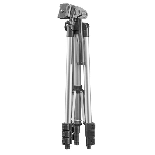 130cm 4-Section Folding Aluminum Alloy Tripod Mount with Three-Dimensional Head(Silver) by buy2fix