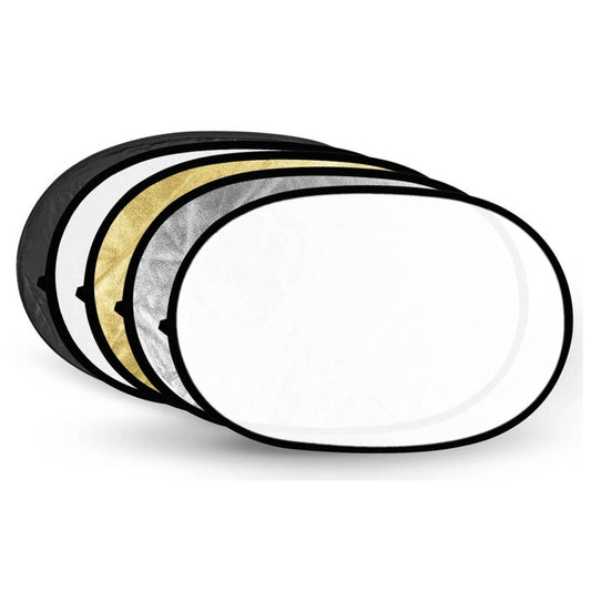 Godox FT05-1 150 x 200cm 5-in-1 Silver / Soft / Gold / White / Black Oval Folding Reflector Board by Godox