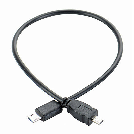 5 PCS 30cm Micro USB to Mini 8 Pin USB OTG Phone Data Cable for Nikon (Black) by buy2fix