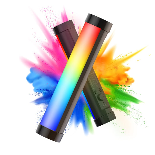 LUXCeO P100 RGB Photo Video Light Stick Handheld Fill Light with Remote Control & Grid Softbox by LUXCeO