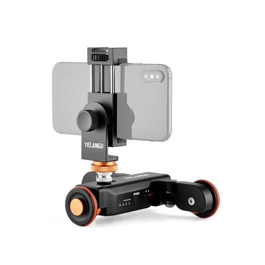 YELANGU L4X Camera Wheel Dolly + PC03 Phone Clamp with Remote, Load: 3kg by YELANGU