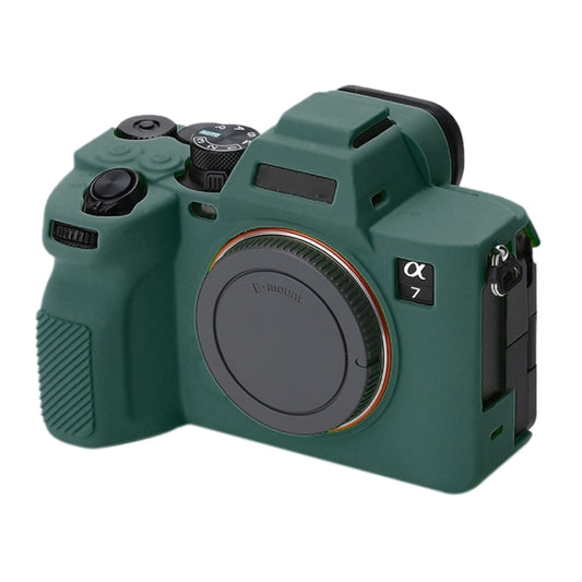 Soft Silicone Protective Case for Sony A7 IV (Green) by buy2fix