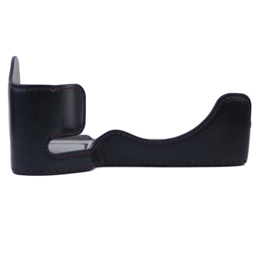 1/4 inch Thread PU Leather Camera Half Case Base for Sony A7 IV (Black) by buy2fix