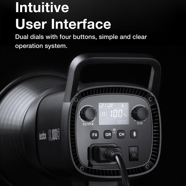 Godox SL100D 100W 5600K Daylight-balanced LED Light Studio Continuous Photo Video Light(AU Plug) by Godox