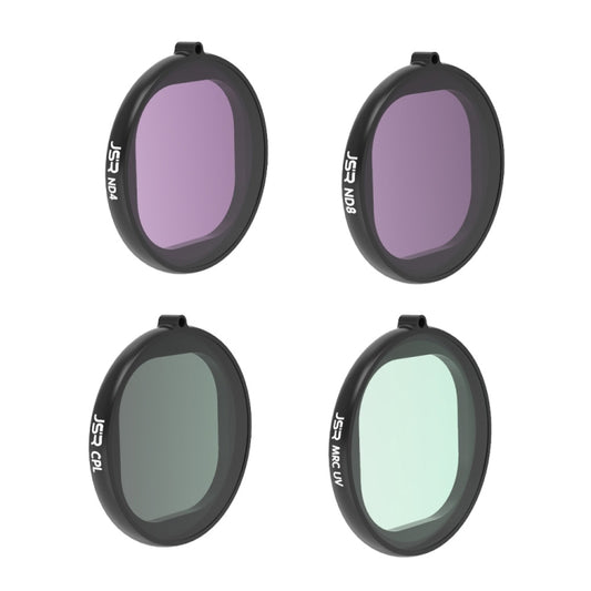 JSR Round Housing 4 in 1 UV+CPL+ND4+ND8 Lens Filter for GoPro HERO8 Black by JSR