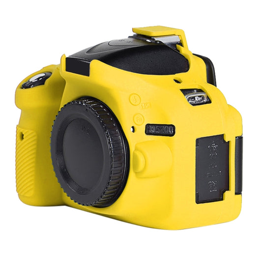 Soft Silicone Protective Case for Nikon D5200 (Yellow) by buy2fix