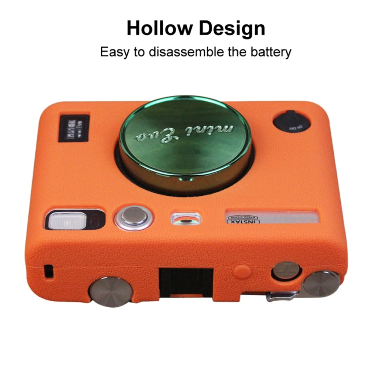 Soft Silicone Protective Case for FUJIFILM instax mini Evo (Orange) by buy2fix