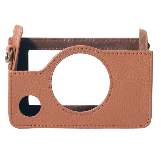 For FUJIFILM instax mini Evo Full Body Camera Genuine Leather Case Bag with Strap(Brown) by buy2fix