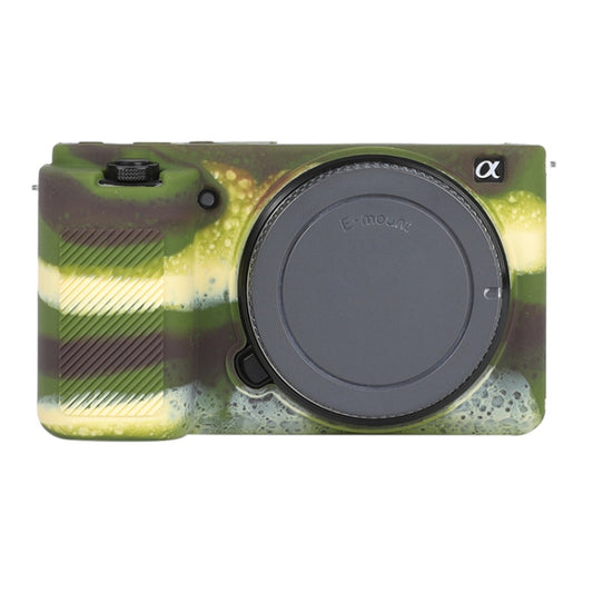 For Sony ZV-E10 Soft Silicone Protective Case (Camouflage) by buy2fix