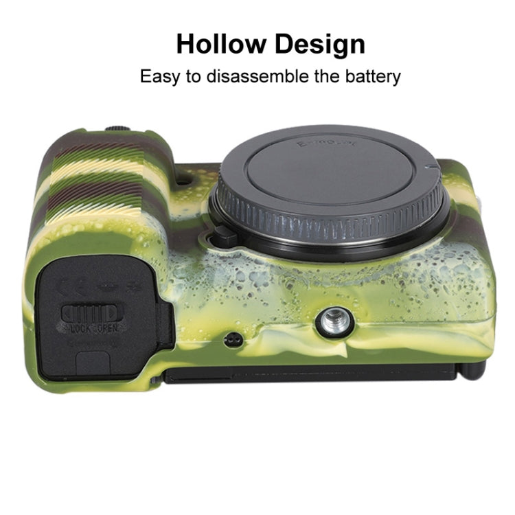 For Sony ZV-E10 Soft Silicone Protective Case (Camouflage) by buy2fix