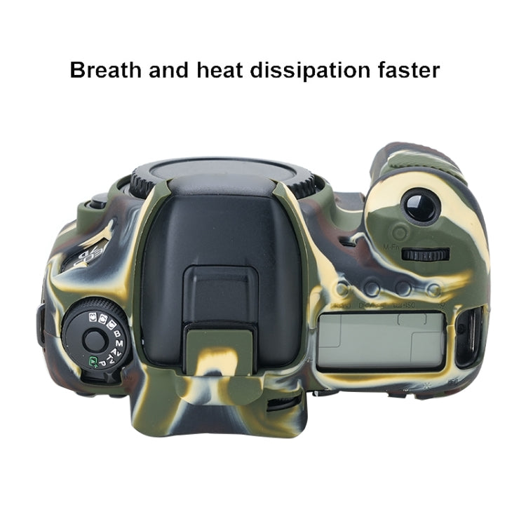 For Canon EOS 7D Mark II Soft Silicone Protective Case (Camouflage) by buy2fix
