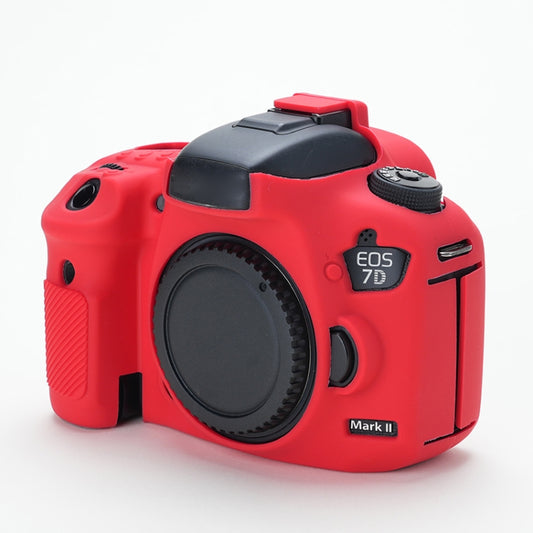 For Canon EOS 7D Mark II Soft Silicone Protective Case (Red) by buy2fix