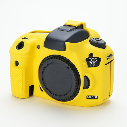 For Canon EOS 7D Mark II Soft Silicone Protective Case (Yellow) by buy2fix