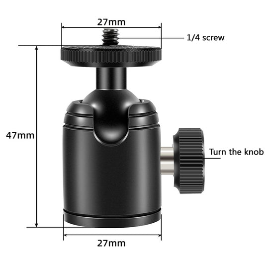 BEXIN K18 Mini 360 Degree Rotation Panoramic Metal Ball Head by BEXIN