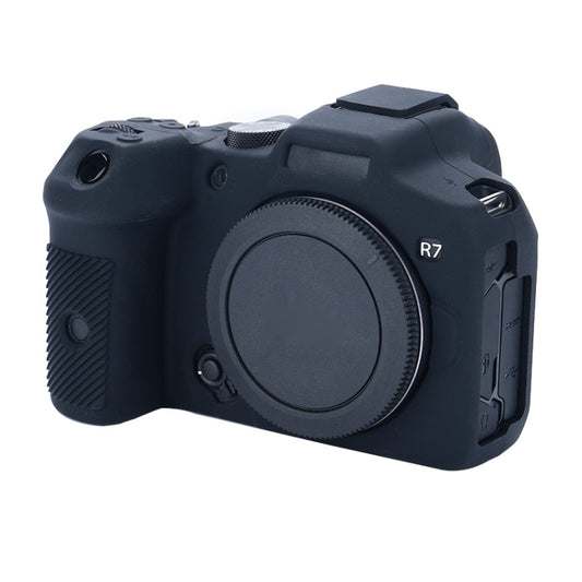 For Canon EOS R7 Soft Silicone Protective Case (Black) by buy2fix