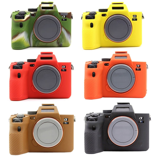 For Sony A7S III / A7S3 Soft Silicone Protective Case(Orange) by buy2fix
