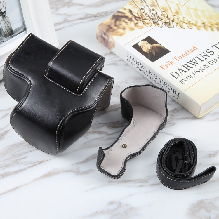 For Nikon Z50 / Z30 Camera Full Body Magnetic Leather Camera Case Bag with Strap (Black) by buy2fix