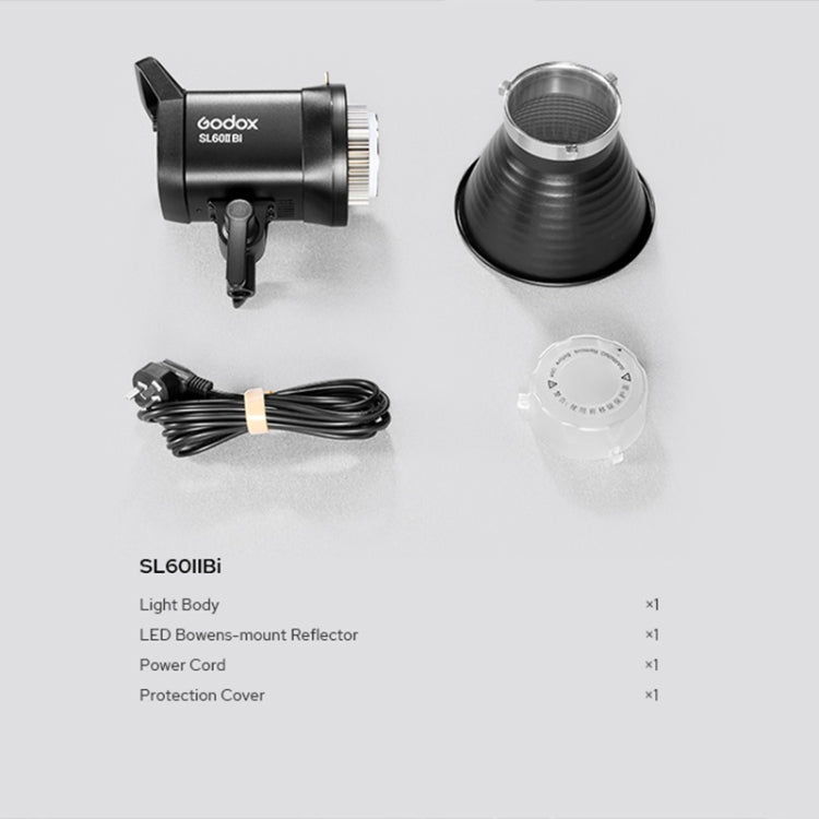 Godox SL60IIBi 75W Bi-Color 2800K-6500K LED Video Light(UK Plug) by Godox