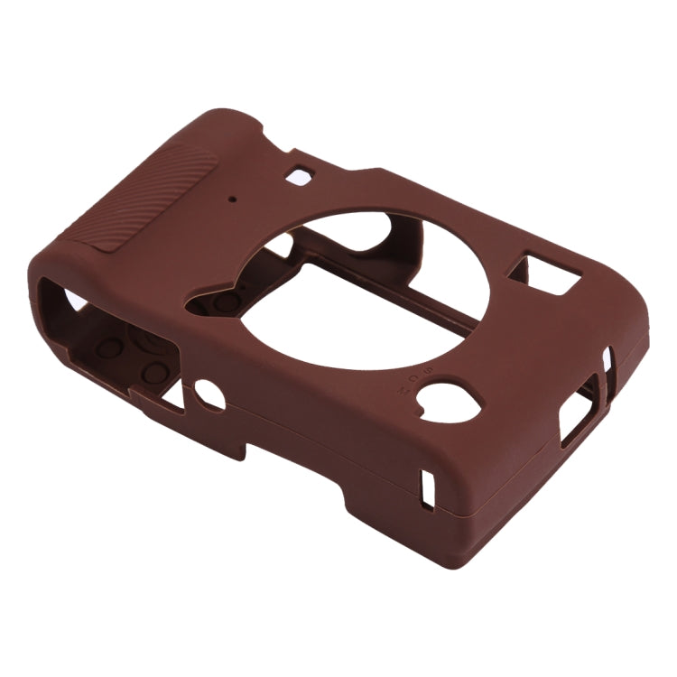 Soft Silicone Protective Case for FUJIFILM X-A5(Coffee) by buy2fix