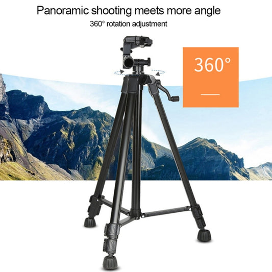 3388 1.3m Portable Phone Live Selfie Tripod DV SLR Camera Stand (Black) by buy2fix