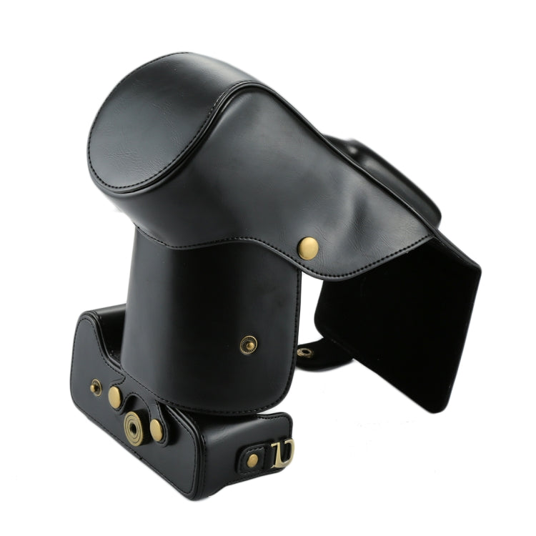 Full Body Camera PU Leather Case Bag for Canon EOS 760D / 750D (18-135mm Lens) (Black) by buy2fix