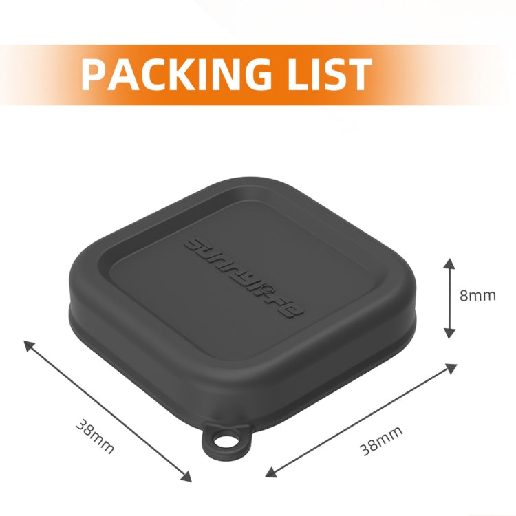 For Insta360 Ace / Ace Pro Sunnylife Silicone Lens Cap Protector Lens Cover (Grey) by Sunnylife