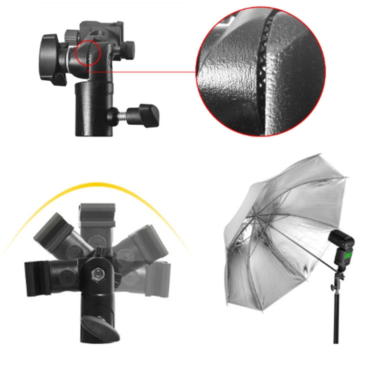 E Type Multifunctional Flash Light Stand Umbrella Bracket, Max Load: 3kg by buy2fix