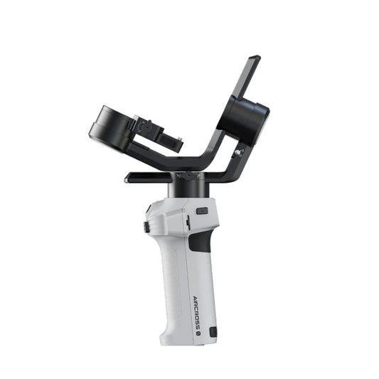MOZA AirCross S 3 Axis Foldable Handheld Gimbal Stabilizer for DSLR Cameras and Smart Phone (White) by MOZA