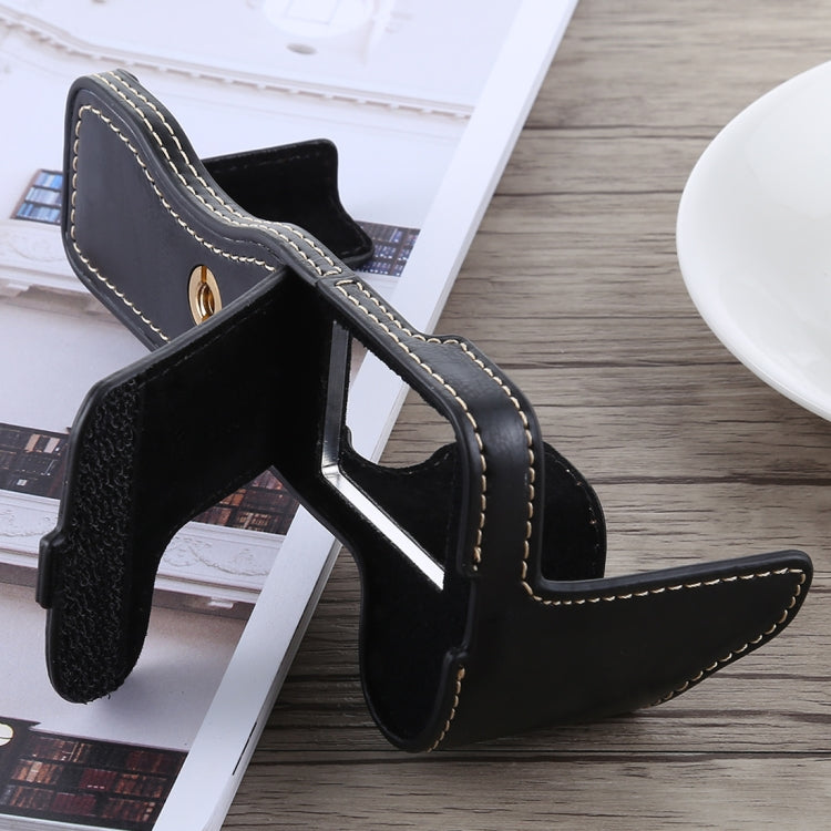 1/4 inch Thread PU Leather Camera Half Case Base for FUJIFILM X-H1 (Black) by buy2fix