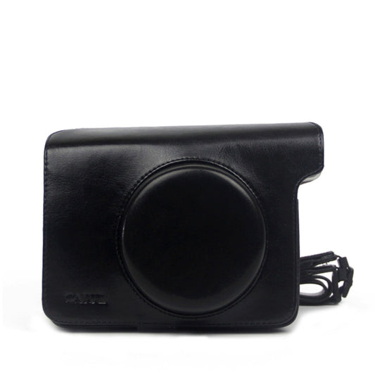 Vintage PU Leather Case Bag for Polaroid W300 Camera, with Adjustable Shoulder Strap (Black) by buy2fix