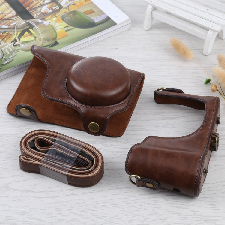 Full Body Camera PU Leather Case Bag with Strap for Samsung Galaxy Camera EK-GC100 / EK-GC110 / EK-GC200(Coffee) by buy2fix