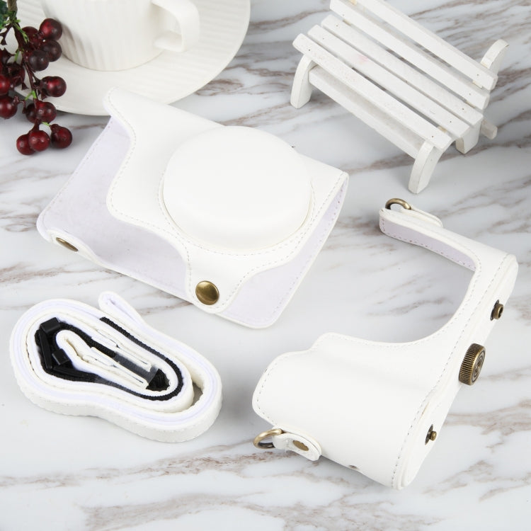 Full Body Camera PU Leather Case Bag with Strap for Samsung Galaxy Camera EK-GC100 / EK-GC110 / EK-GC200 (White) by buy2fix