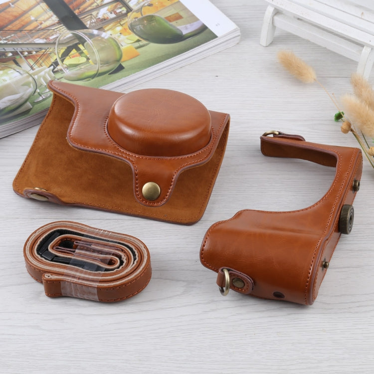 Full Body Camera PU Leather Case Bag with Strap for Samsung Galaxy Camera EK-GC100 / EK-GC110 / EK-GC200(Brown) by buy2fix