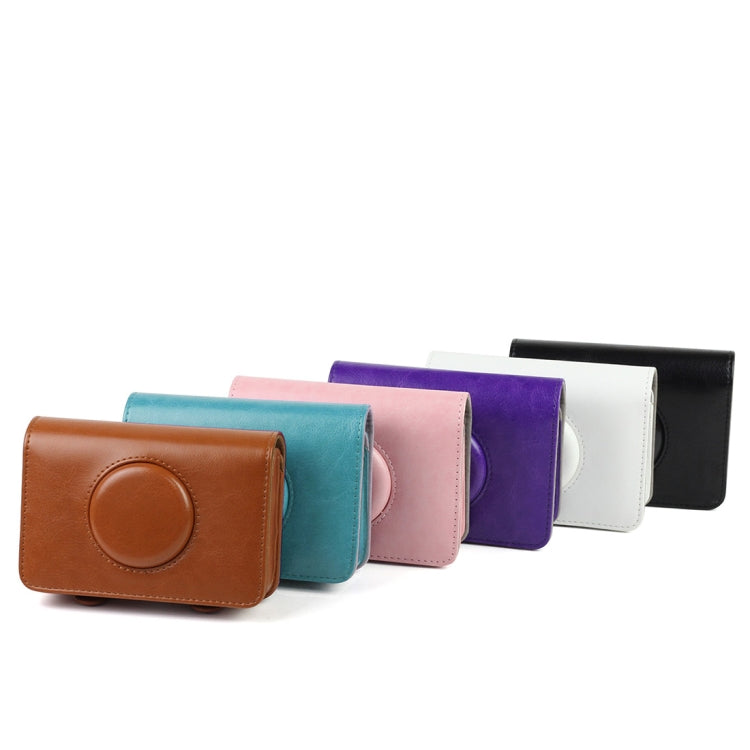 Solid Color PU Leather Case for Polaroid Snap Touch Camera (Brown) by buy2fix