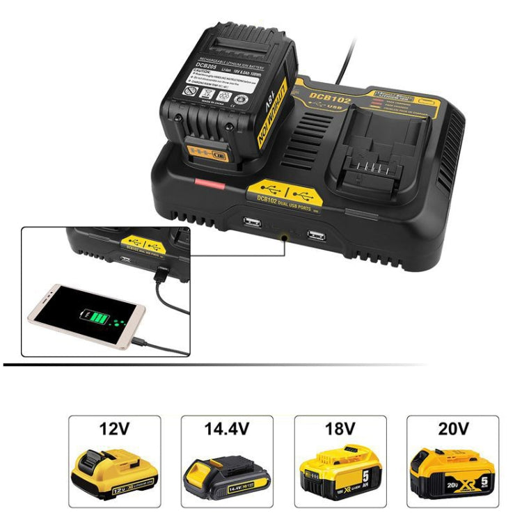10.8V-20V Power Tool Battery Charger(US Plug) by buy2fix