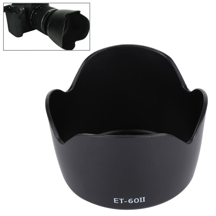 ET-60II Lens Hood Shade for EF 55-250 IS, EF 75-300III USM, EF 90-300MM f/4-5.6 Lens by buy2fix
