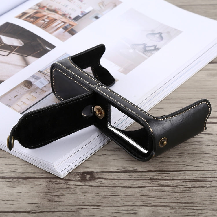 1/4 inch Thread PU Leather Camera Half Case Base for FUJIFILM X100F (Black) by buy2fix