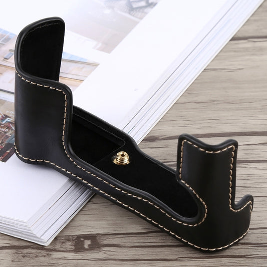 1/4 inch Thread PU Leather Camera Half Case Base for FUJIFILM X-T10 / X-T20 (Black) by buy2fix