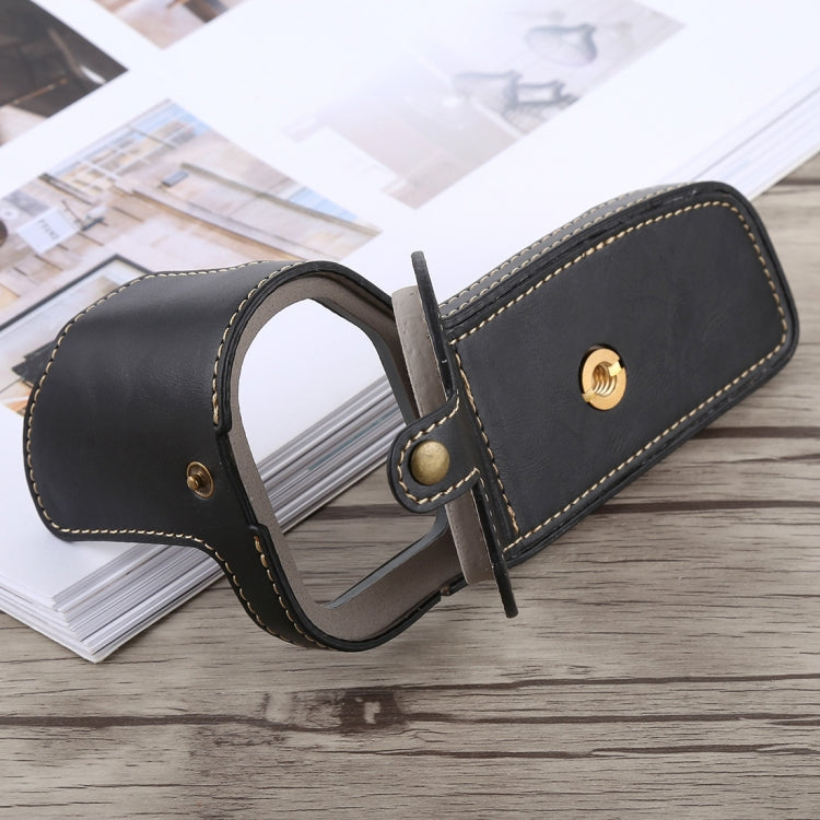 1/4 inch Thread PU Leather Camera Half Case Base for Canon EOS 6D / 6D Mark II (Black) by buy2fix