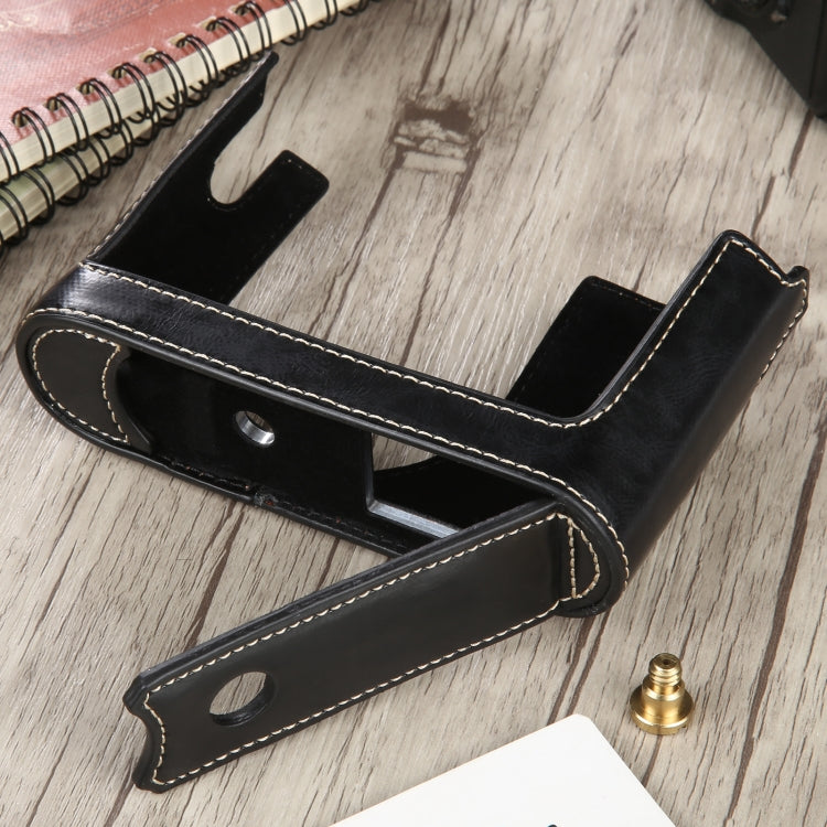 1/4 inch Thread PU Leather Camera Half Case Base for Leica Q (Typ 116)(Black) by buy2fix