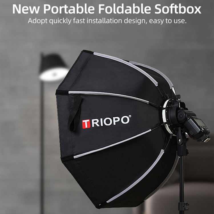 TRIOPO KX65 65cm Dome Speedlite Flash Octagon Parabolic Softbox Diffuser for Speedlite by TRIOPO