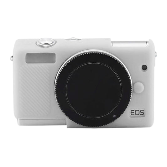 Soft Silicone Protective Case for Canon EOS M200 (White) by buy2fix