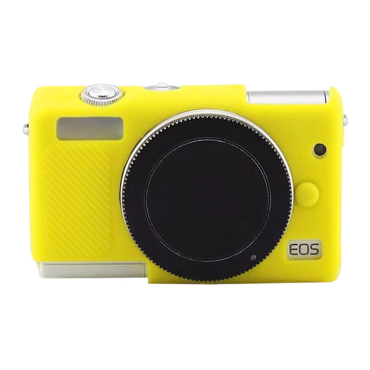 Soft Silicone Protective Case for Canon EOS M200 (Yellow) by buy2fix
