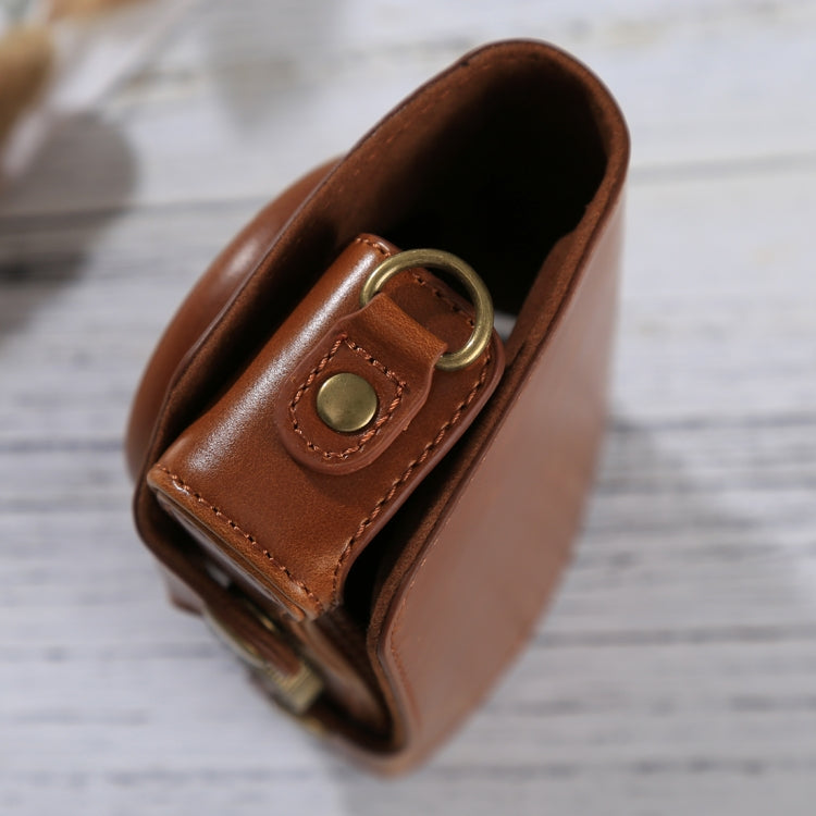 Full Body Camera PU Leather Case Bag with Strap for Canon PowerShot SX730 HS / SX720 HS (Brown) by buy2fix