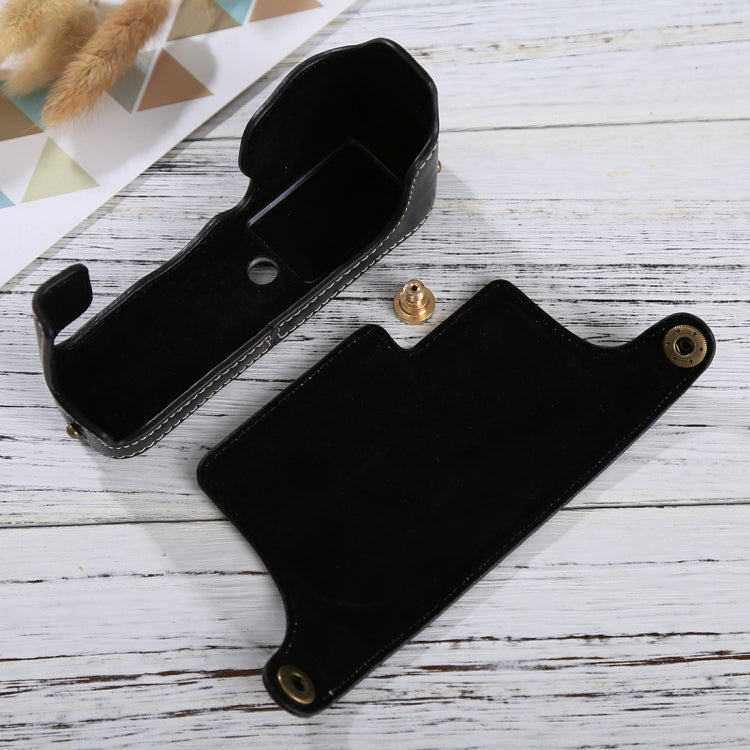 1/4 inch Thread PU Leather Camera Half Case Base for FUJIFILM X-E3(Black) by buy2fix