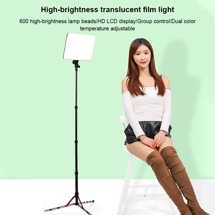 TRIOPO TTV-600 36+36W 5500-3200K 600 LEDs Flat Fill Light with Remote Control & Display by TRIOPO