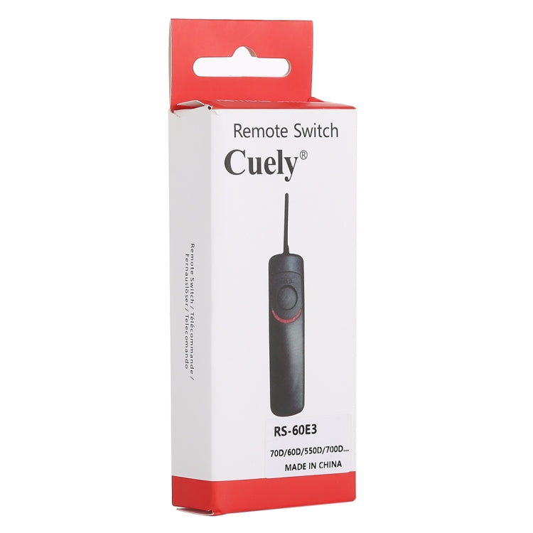 Cuely RS-60E3 Remote Switch Shutter Release Cord for Canon EOS 70D / 60D / 550D / 700D by buy2fix