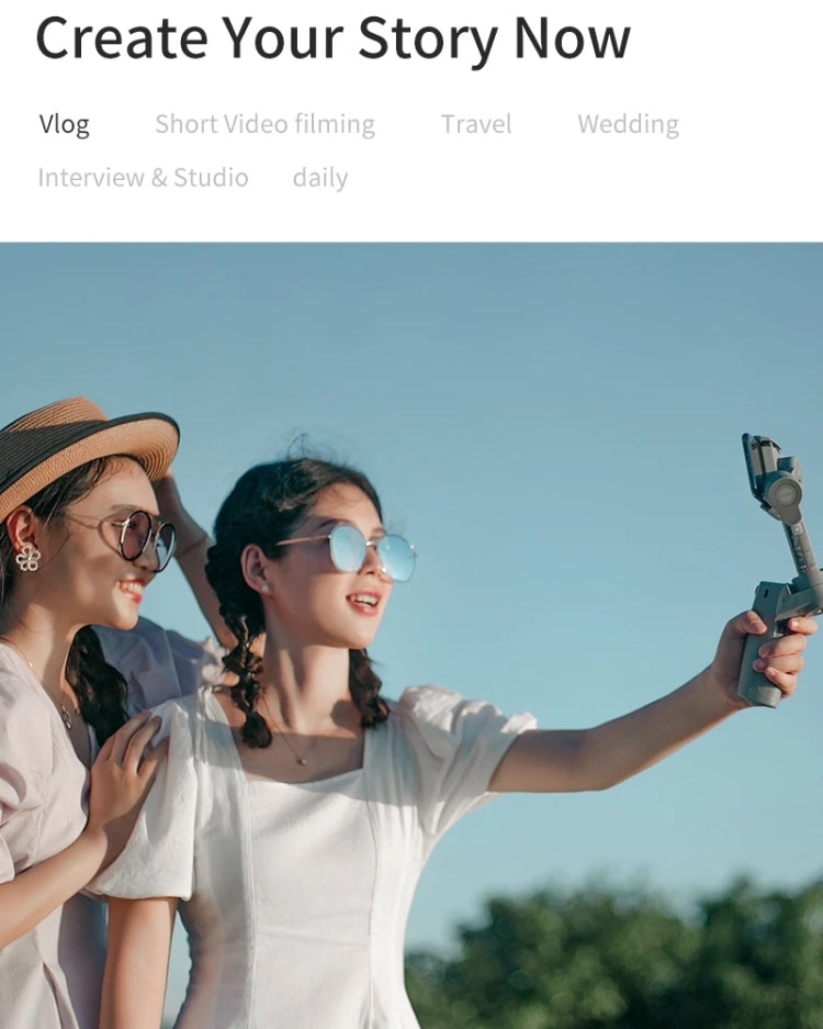 MOZA Mini MX 3 Axis Foldable Handheld Gimbal Stabilizer for Action Camera and Smart Phone(Grey) by MOZA