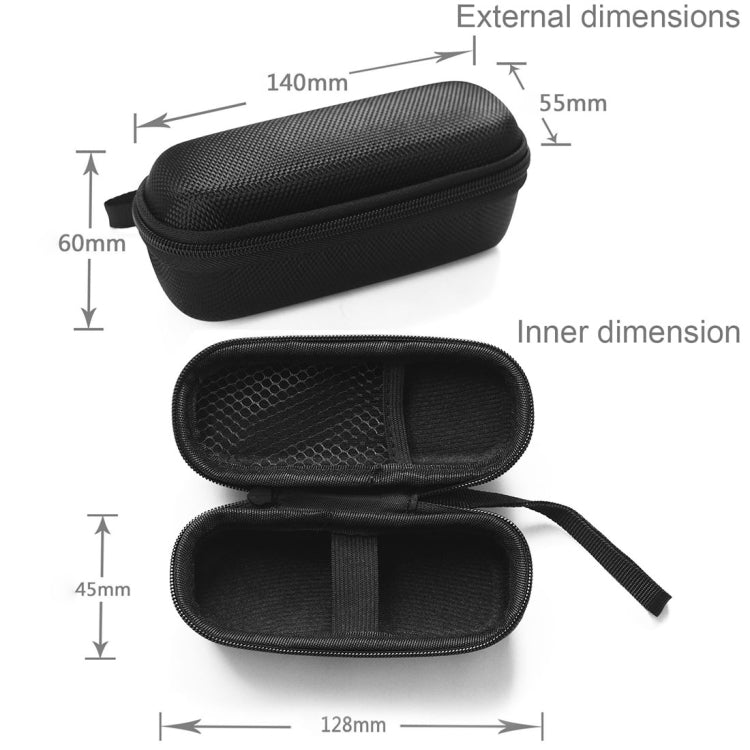 2 PCS Smart VR360 Sport Camera Protection Bag for Insta360 Nano S, Size: 14cm x 6cm x 5.5cm(Black) by buy2fix
